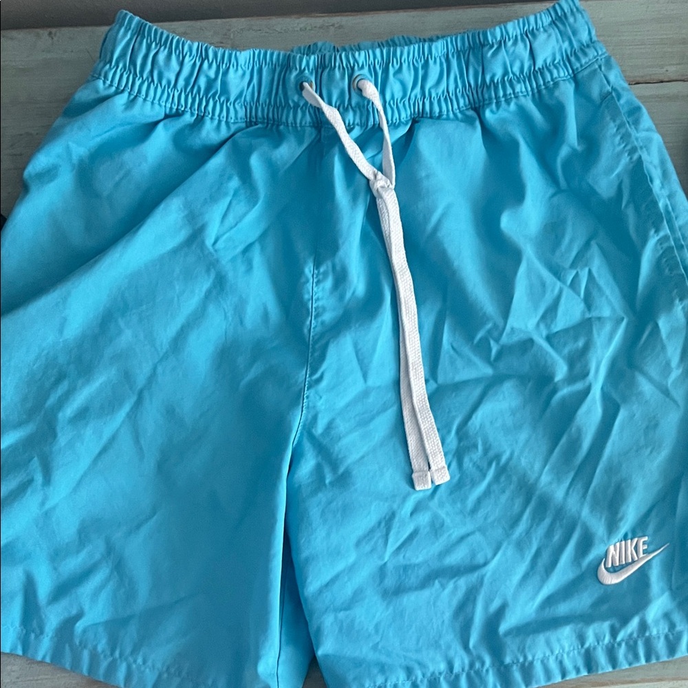 Nike Aqua Swim Trunks with White Drawstring